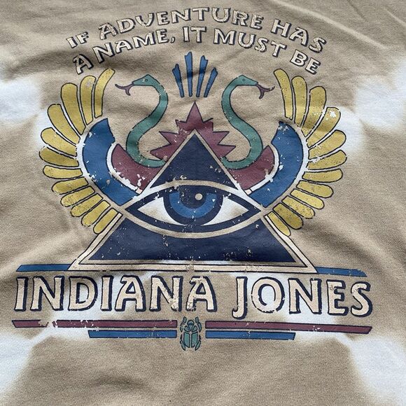 Our Universe Indiana Jones Sweatshirt Sz 4X Adventure Has A Name Tie-Dye - Picture 4 of 12